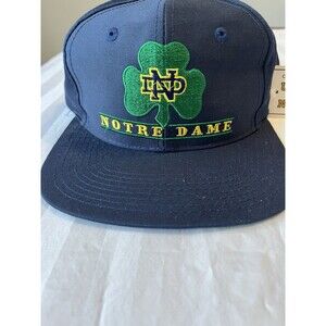 Notre Dame Lou Holtz Autographed Signed Fighting Irish Hat The Game Vintage NWT